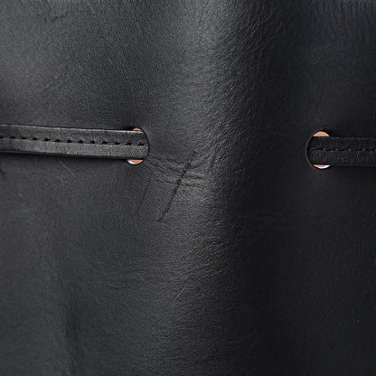 Mansur Gavriel Vegetable Tanned Calfskin Bucket Bag Black Ballerina 14 of 15