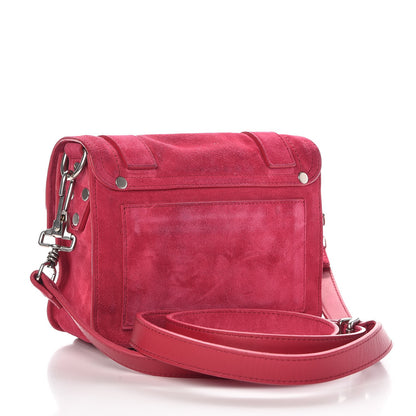 Proenza Schouler Suede PS1 Pouch Messenger Raspberry 3 of 9