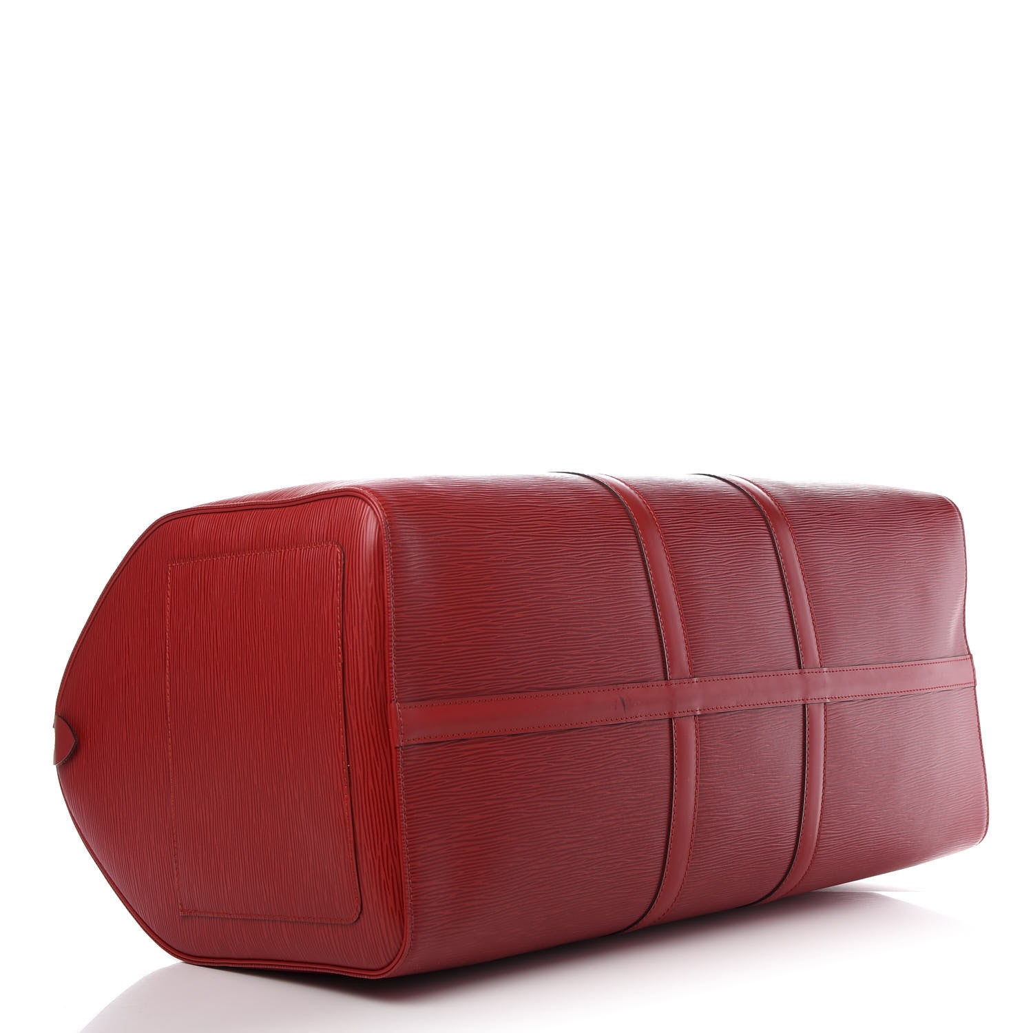 Louis Vuitton Epi Keepall 55 Castillan Red 3 of 11