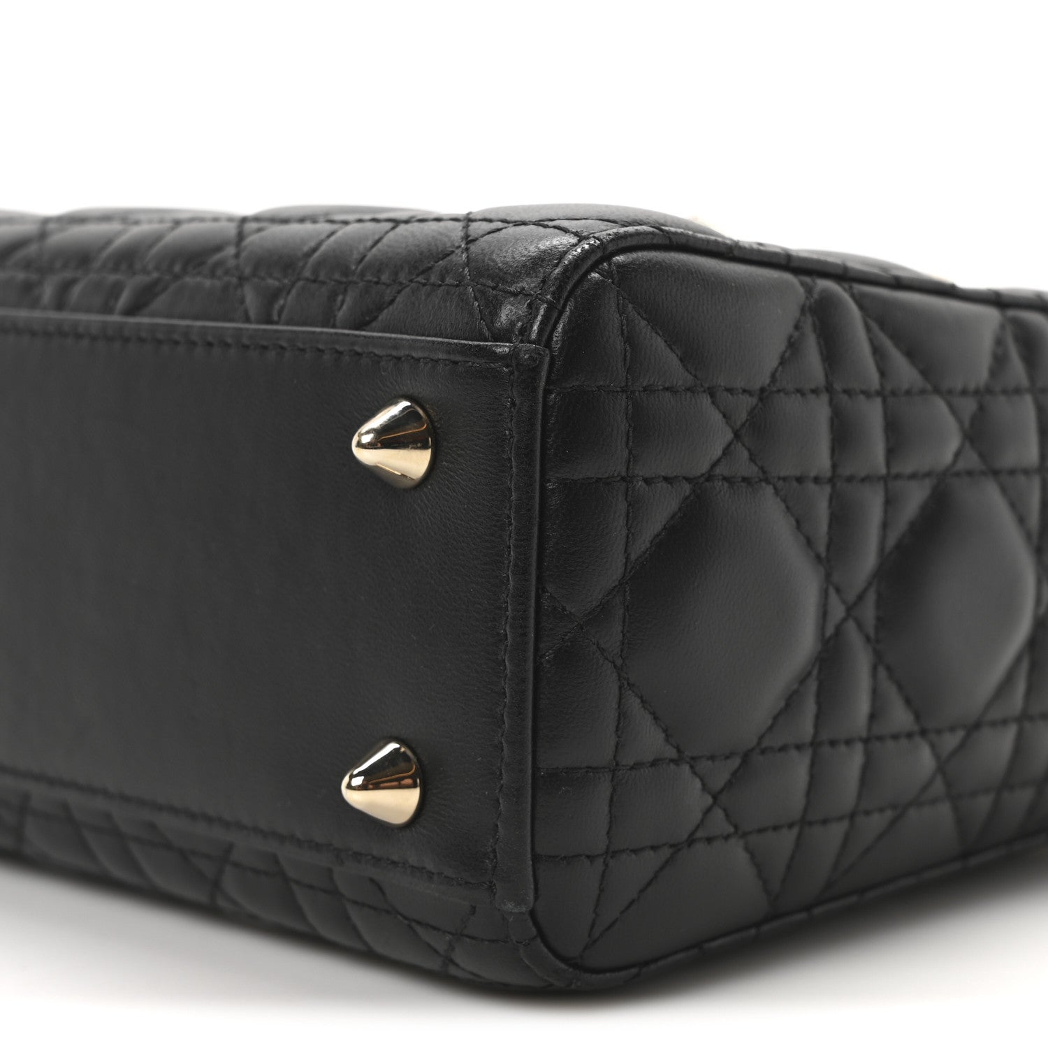 Christian Dior Lambskin Cannage Small My ABCDior Lady Dior Black 9 of 10