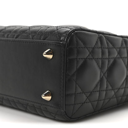 Christian Dior Lambskin Cannage Small My ABCDior Lady Dior Black 9 of 10