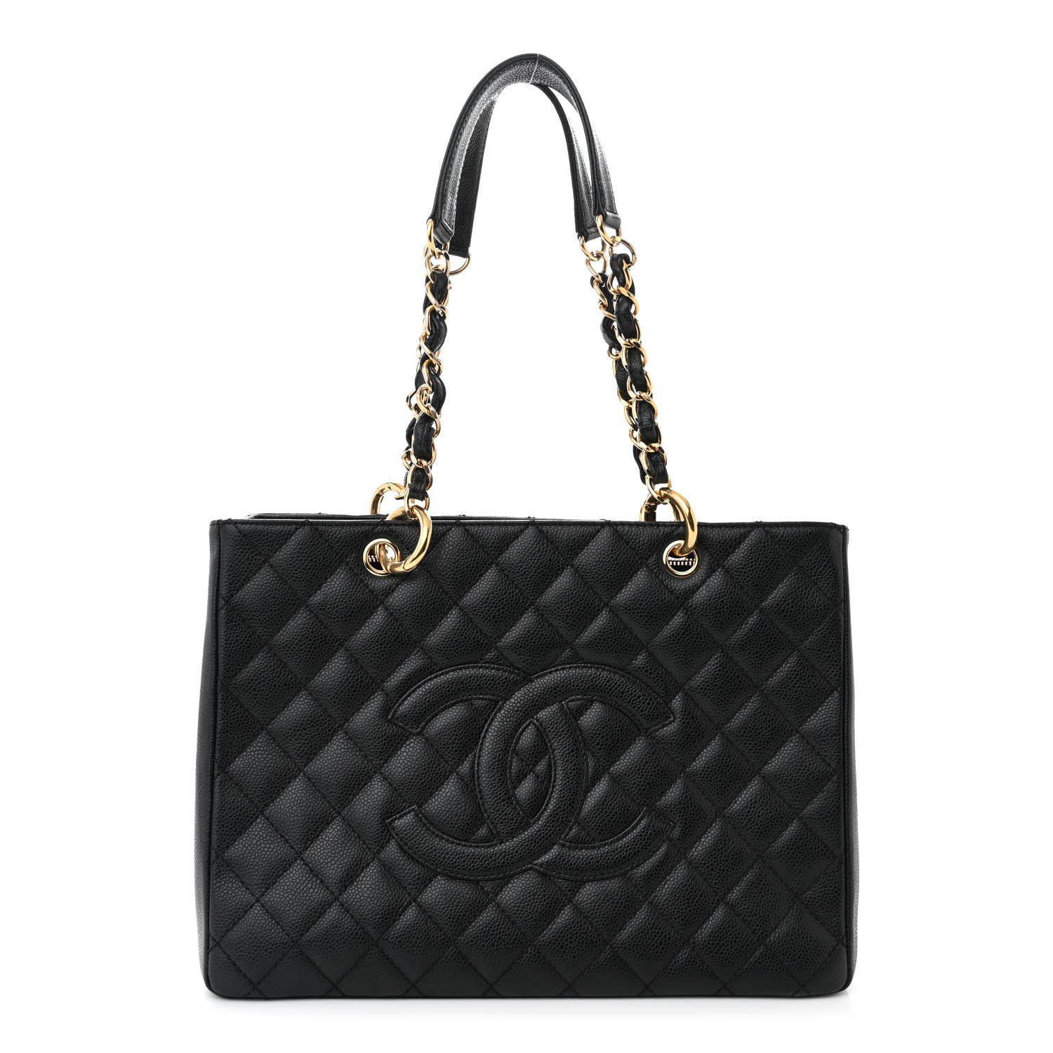 Chanel Caviar Quilted Grand Shopping Tote GST Black 1 of 12