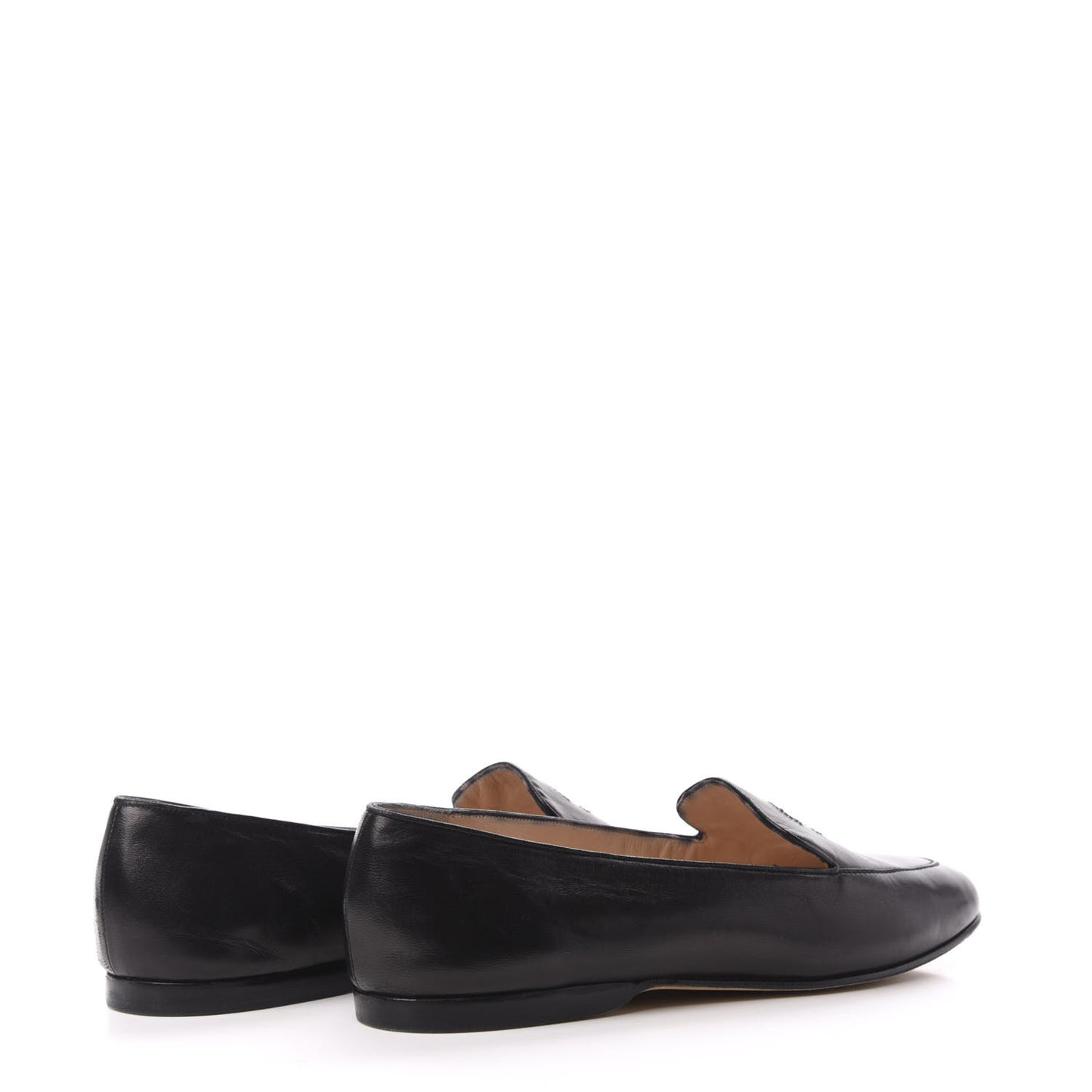 Lambskin CC Loafers 38.5 Black