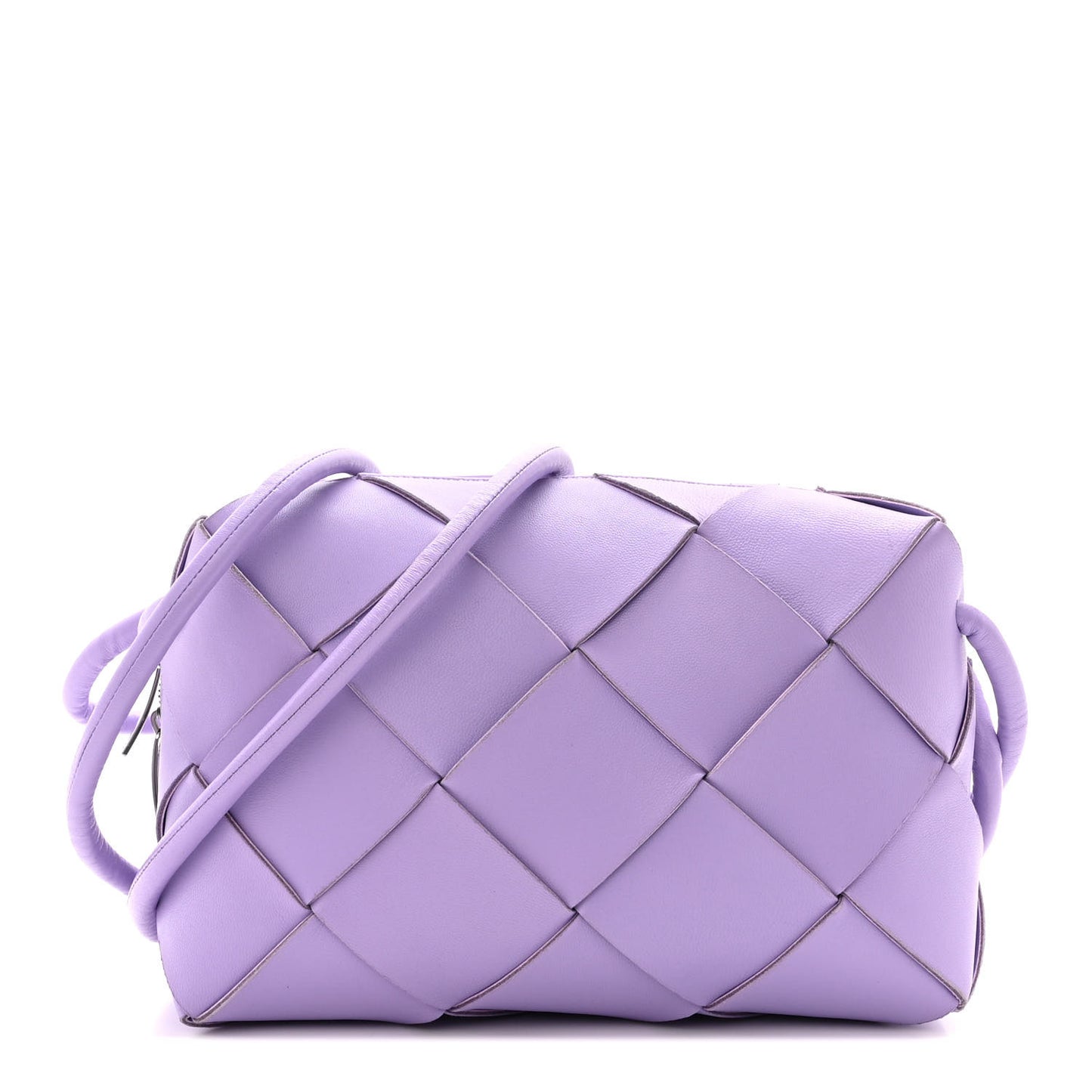 Lambskin Maxi Intrecciato Small Cassette Camera Bag Wisteria