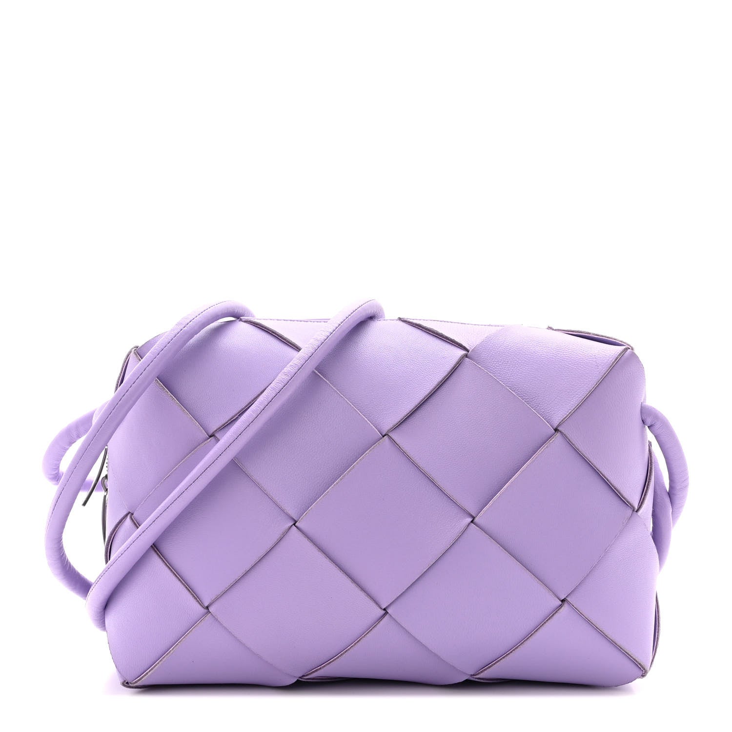 Bottega Veneta Lambskin Maxi Intrecciato Small Cassette Camera Bag Wisteria 1 of 13