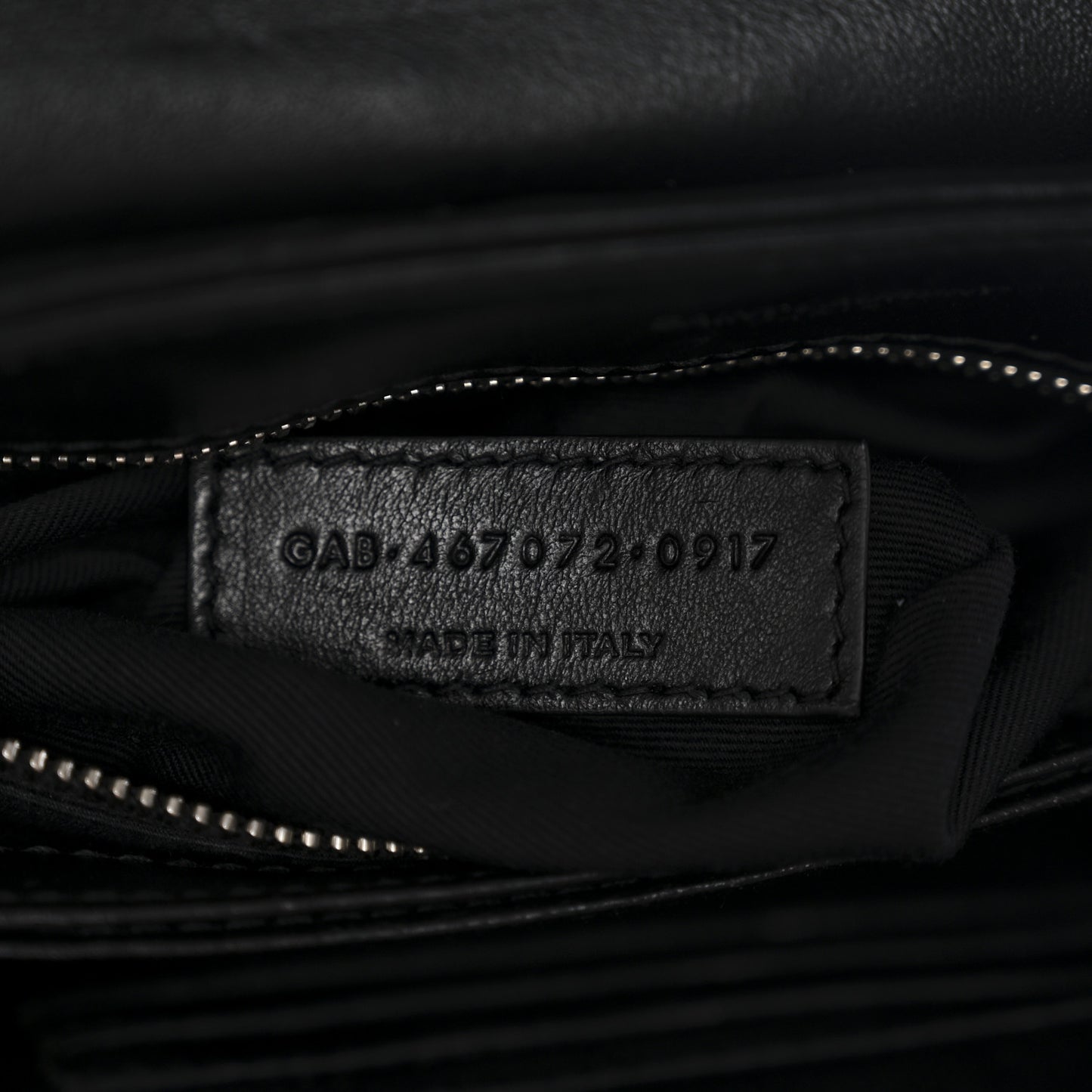 Calfskin Y Quilted Monogram Toy Loulou Crossbody Bag Black