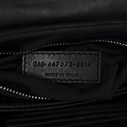 Saint Laurent Calfskin Y Quilted Monogram Toy Loulou Crossbody Bag Black 8 of 12