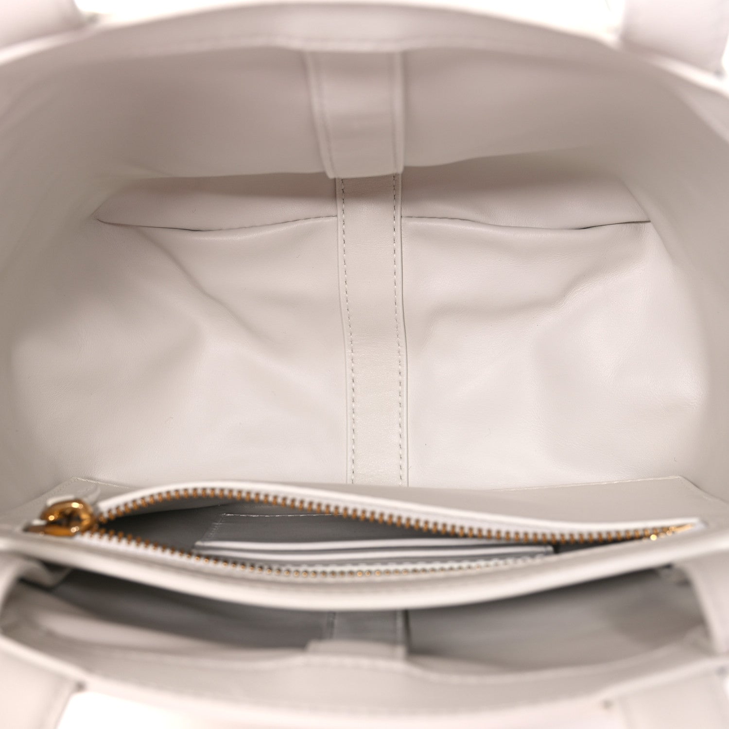 Bottega Veneta Nappa Intrecciato Small Flip Flap Tote Chalk 5 of 9