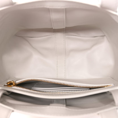 Bottega Veneta Nappa Intrecciato Small Flip Flap Tote Chalk 5 of 9