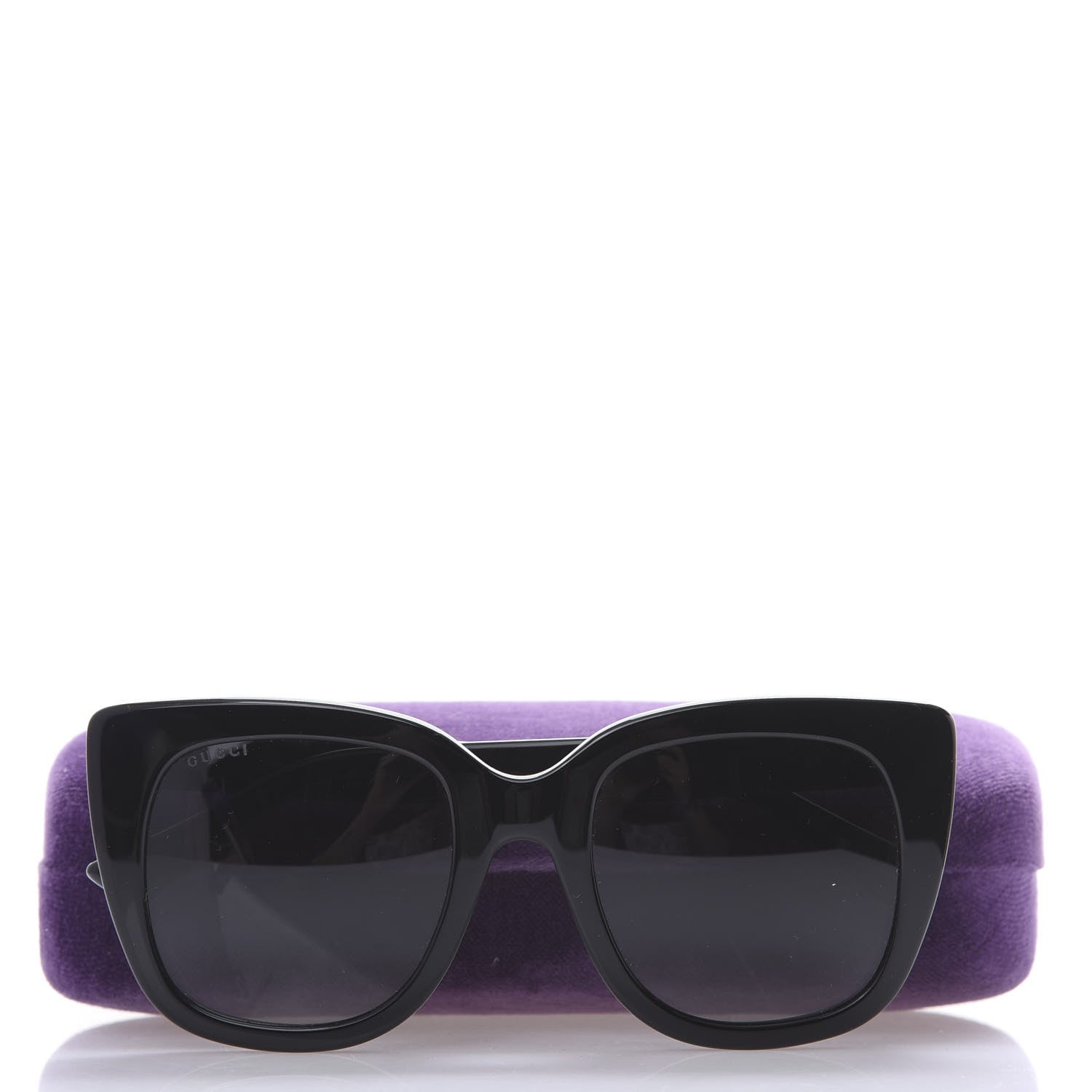 Gucci Acetate Cat Eye GG0163/S Sunglasses Black 8 of 8