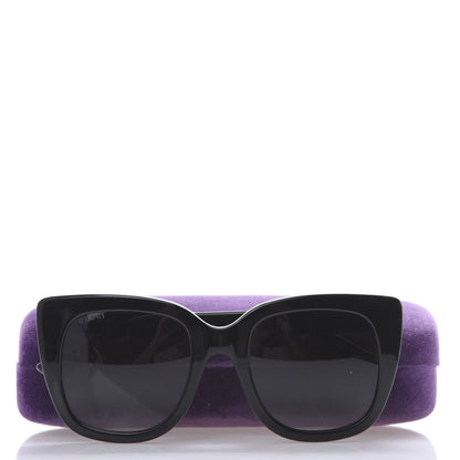 Gucci Acetate Cat Eye GG0163/S Sunglasses Black 8 of 8