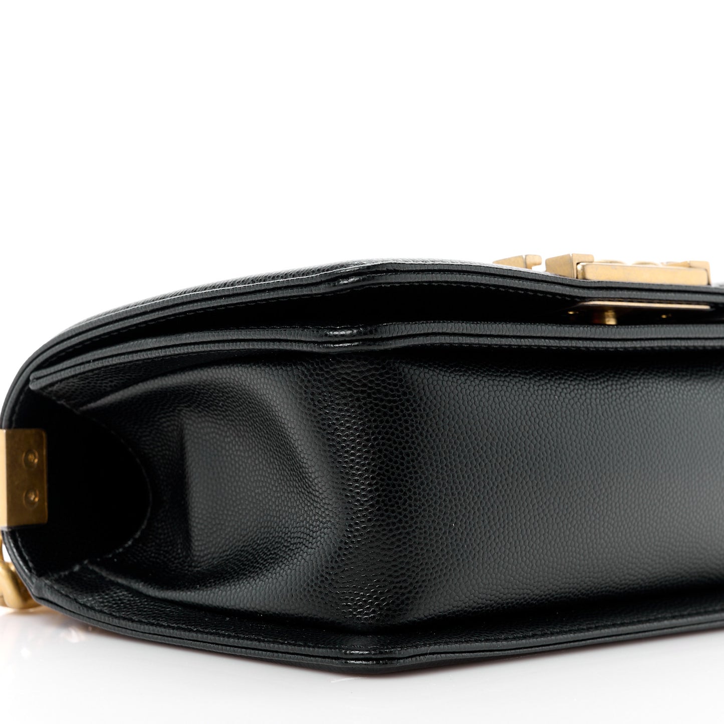 Caviar Quilted Small Boy Flap Black