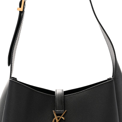 Saint Laurent Smooth Calfskin Small Le 5 A 7 Soft Hobo Black 8 of 10