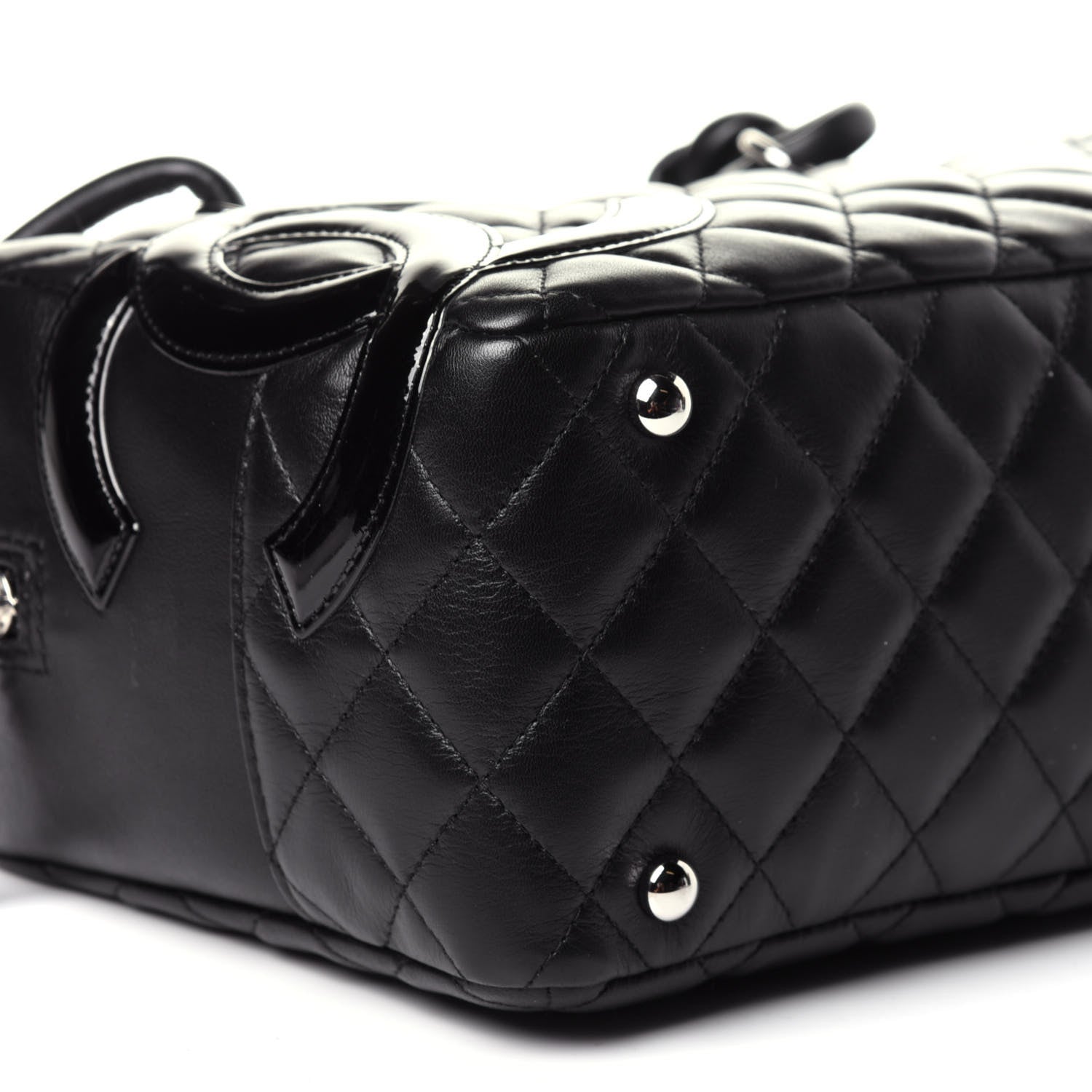 Chanel Calfskin Quilted Large Cambon Bowler Black 8 of 11