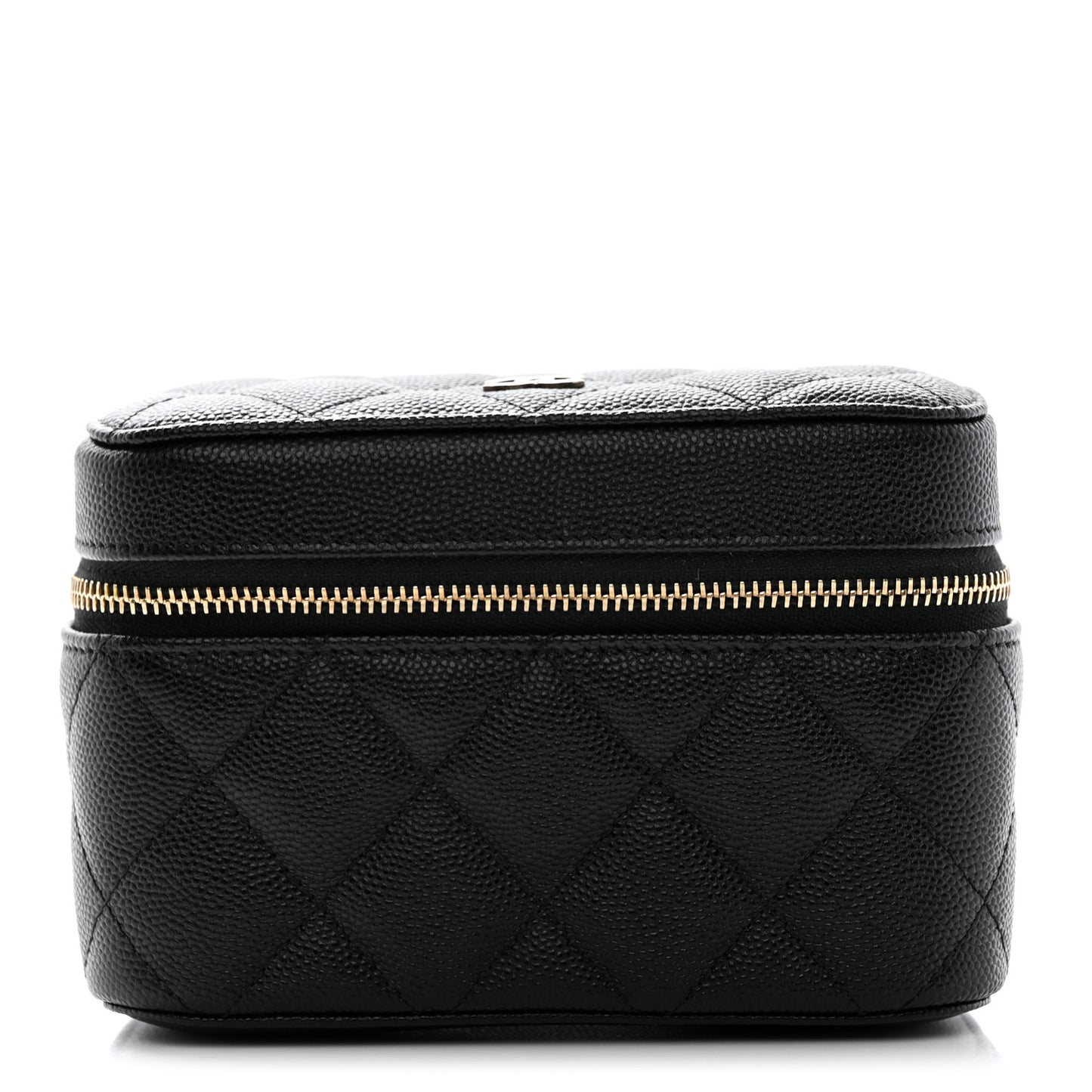 Caviar Quilted Watch Case Black