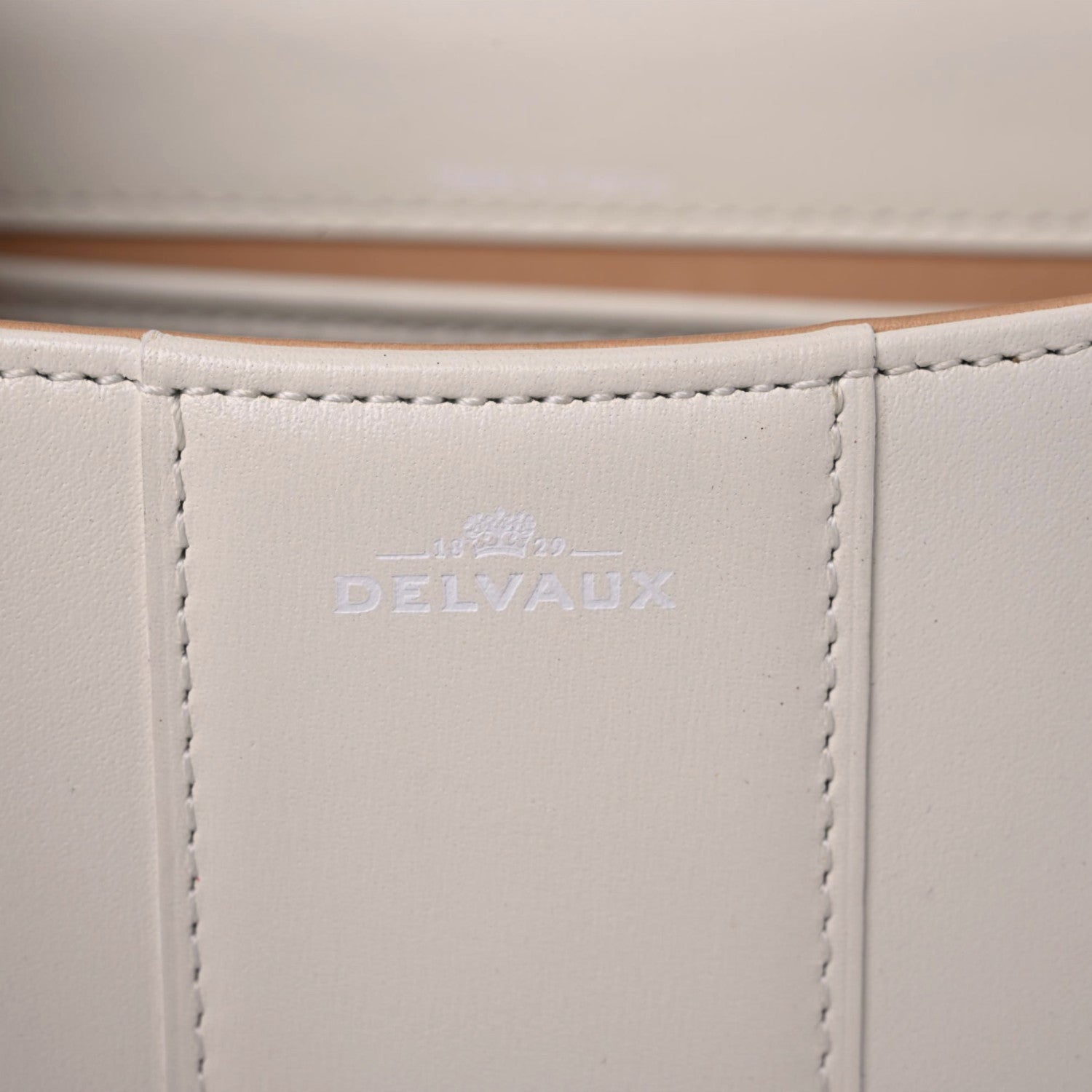 Delvaux Calfskin Mini Brillant Satchel Ivory 13 of 18