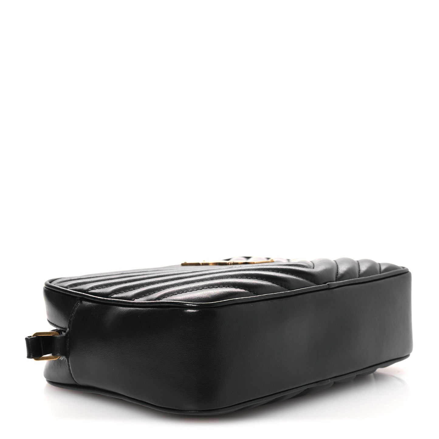 Calfskin Matelasse Monogram Lou Camera Bag Black