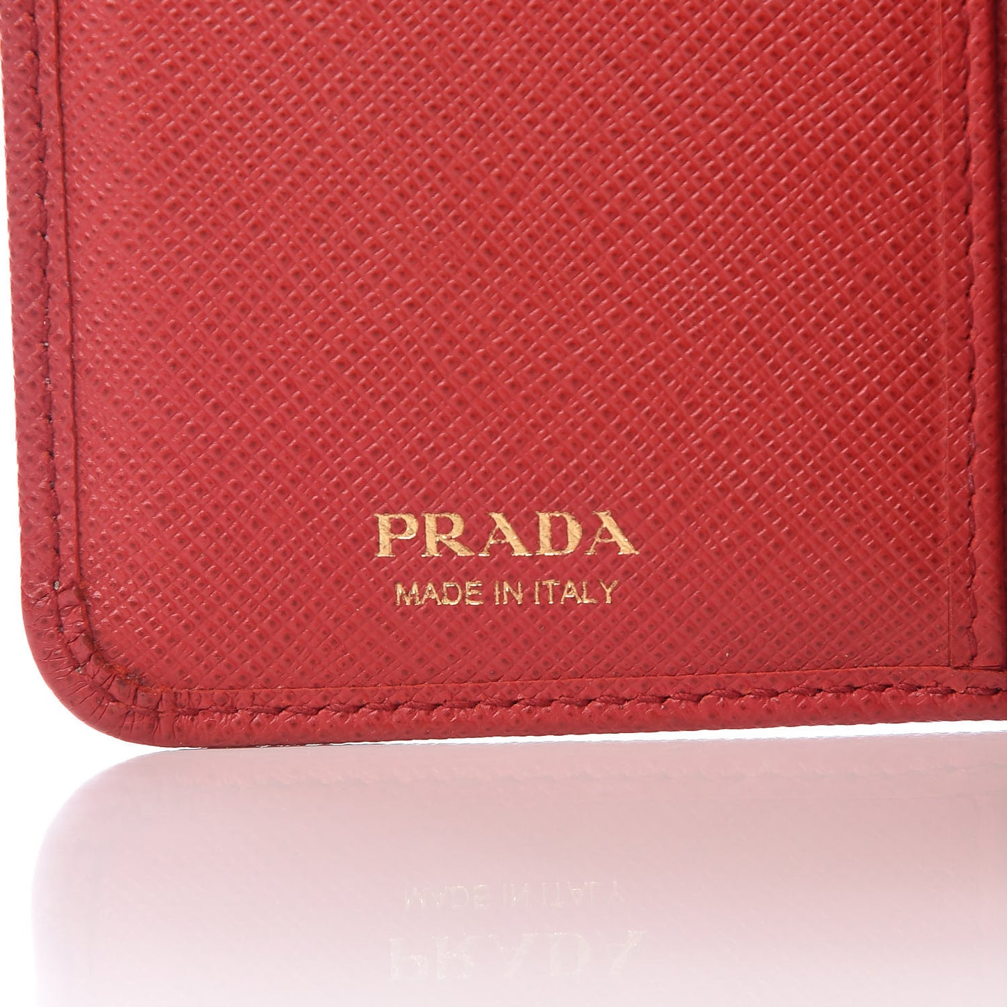 Saffiano Compact Wallet Fuoco