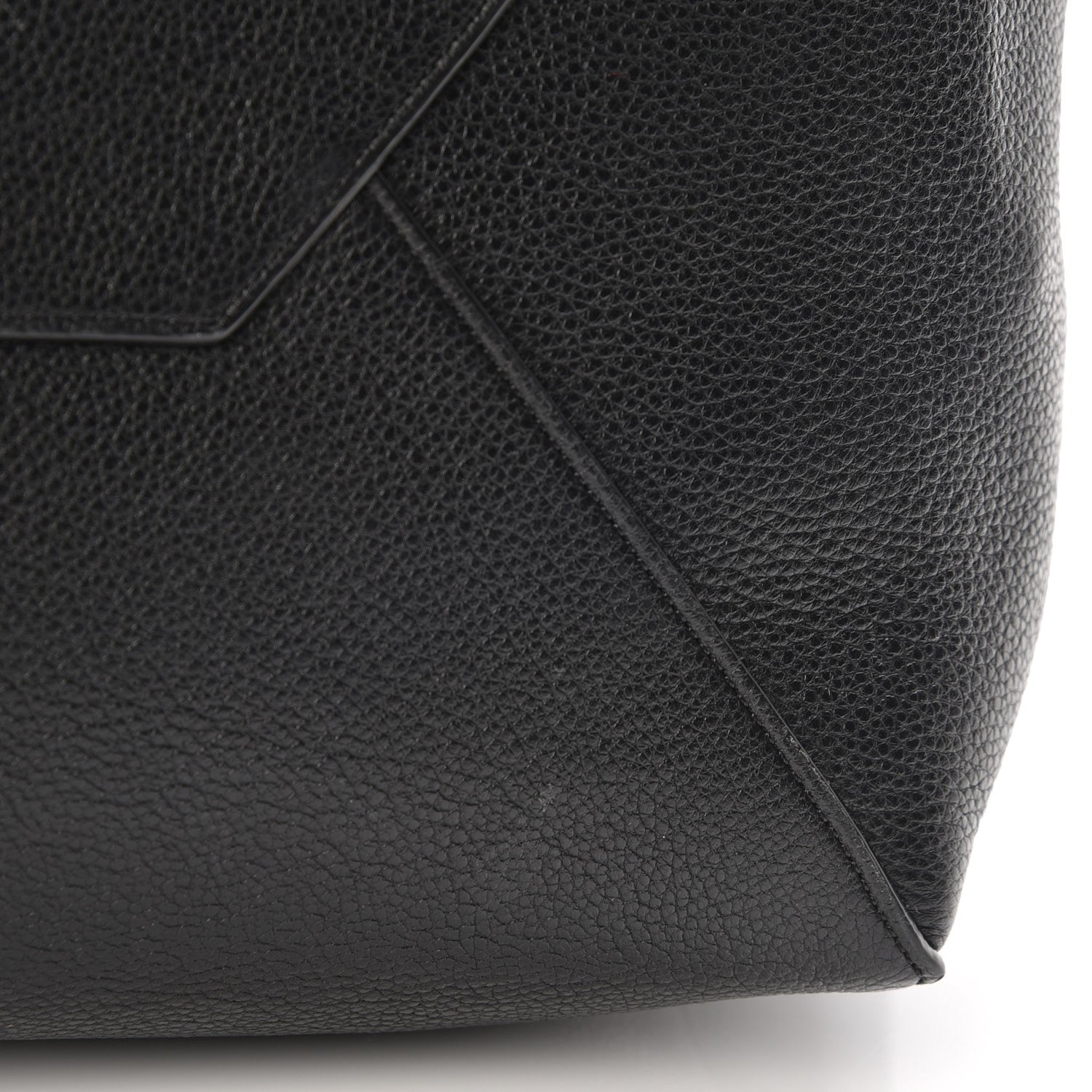 Celine Soft Grained Calfskin Medium Belt Cabas Phantom Black 9 of 9
