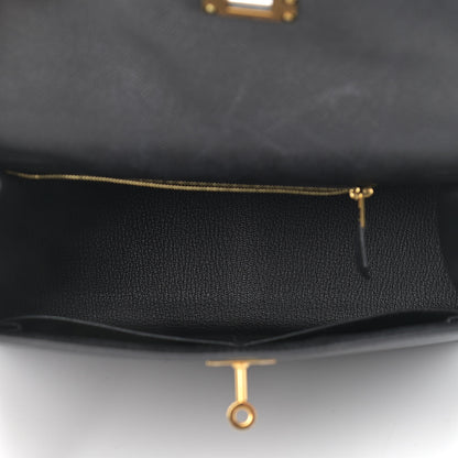 Hermes Epsom Kelly Sellier 28 Black 5 of 14