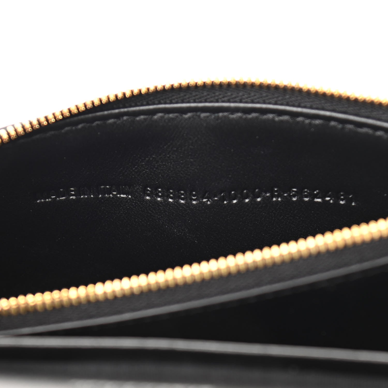 Balenciaga Extra Supple Calfskin Crocodile Embossed Gossip Wallet On Chain Black 7 of 13