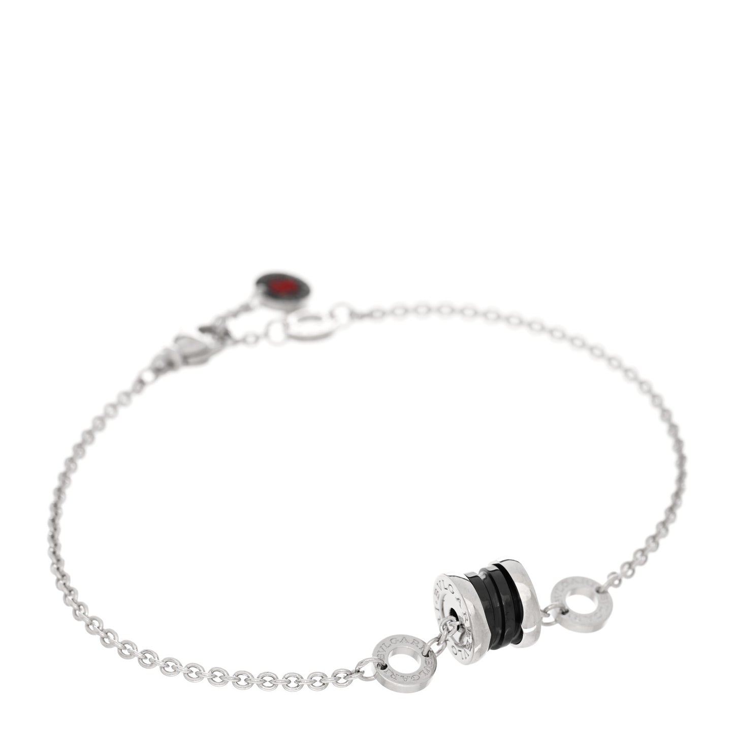 Sterling Silver Black Ceramic Save the Children Bracelet