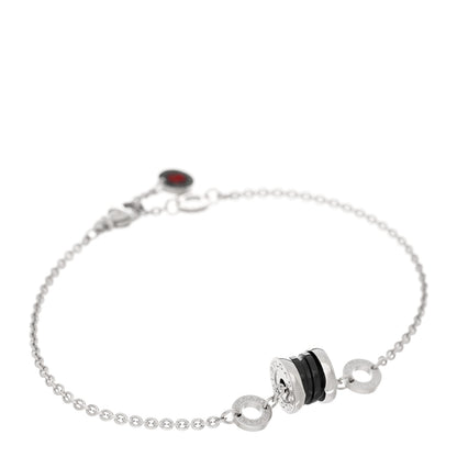 Bulgari Sterling Silver Black Ceramic Save the Children Bracelet 1 of 3