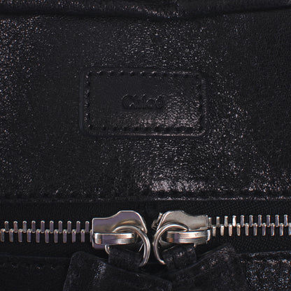 Chloe Leather Saskia Zip Top Tote Black 5 of 9