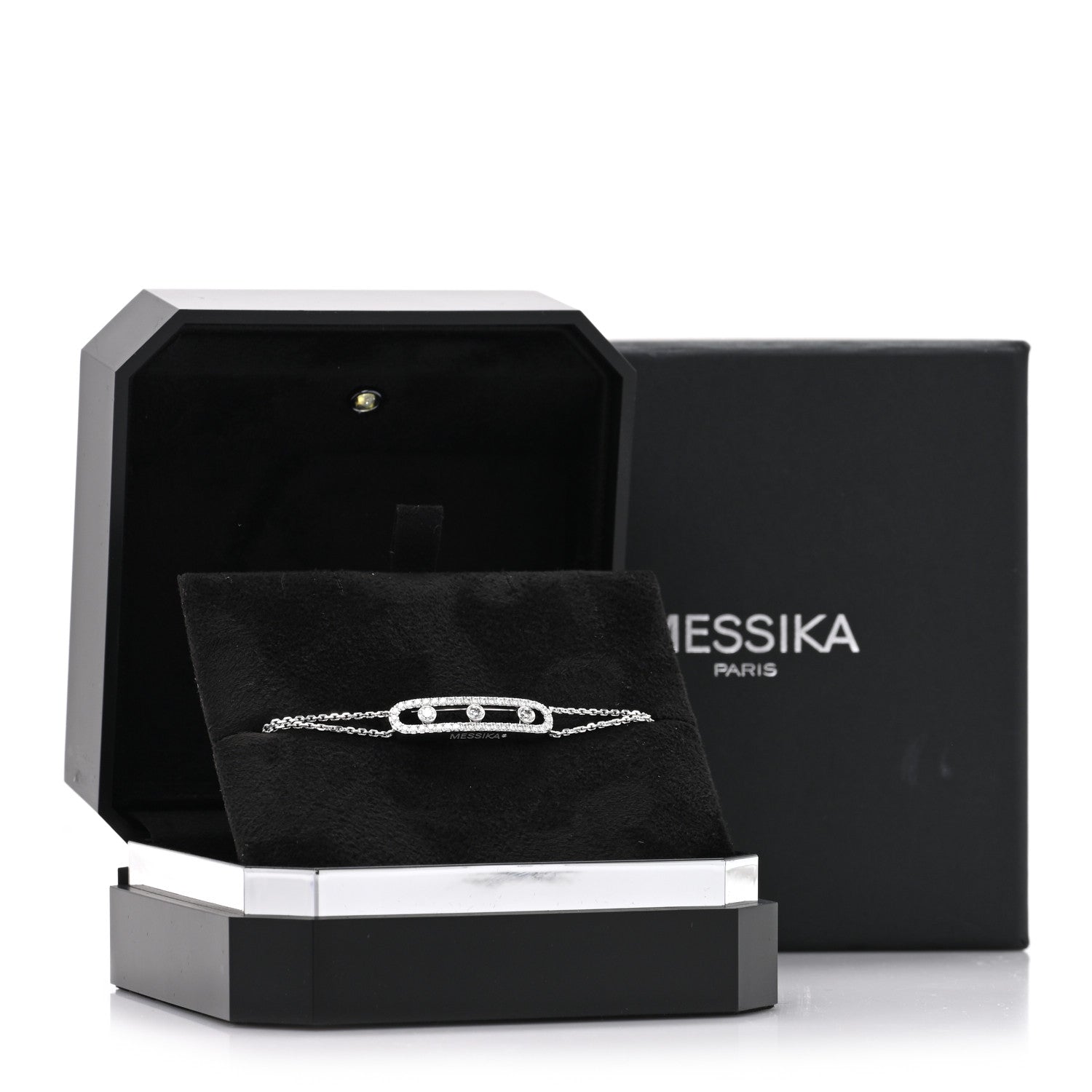 Messika 18K White Gold Diamond Move Classique Pave Bracelet 4 of 4