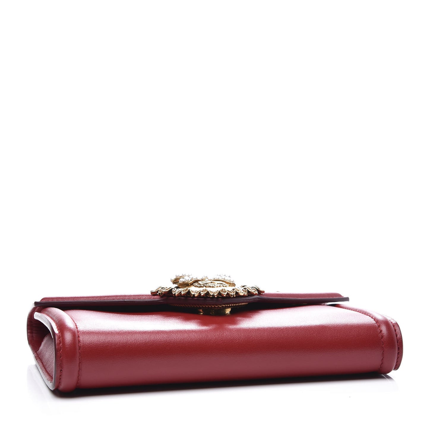 Smooth Calfskin Mini Devotion Crossbody Bag Red