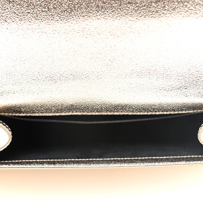 Saint Laurent Metallic Calfskin Medium Classic Monogram Kate Satchel Pale Gold 5 of 8