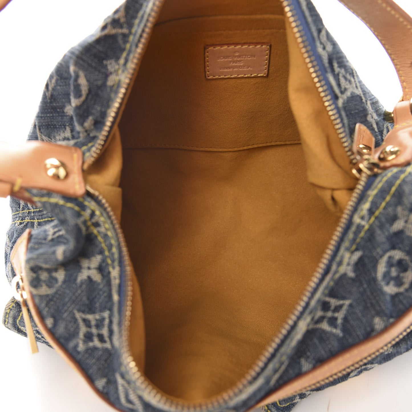 Monogram Denim Baggy PM Blue