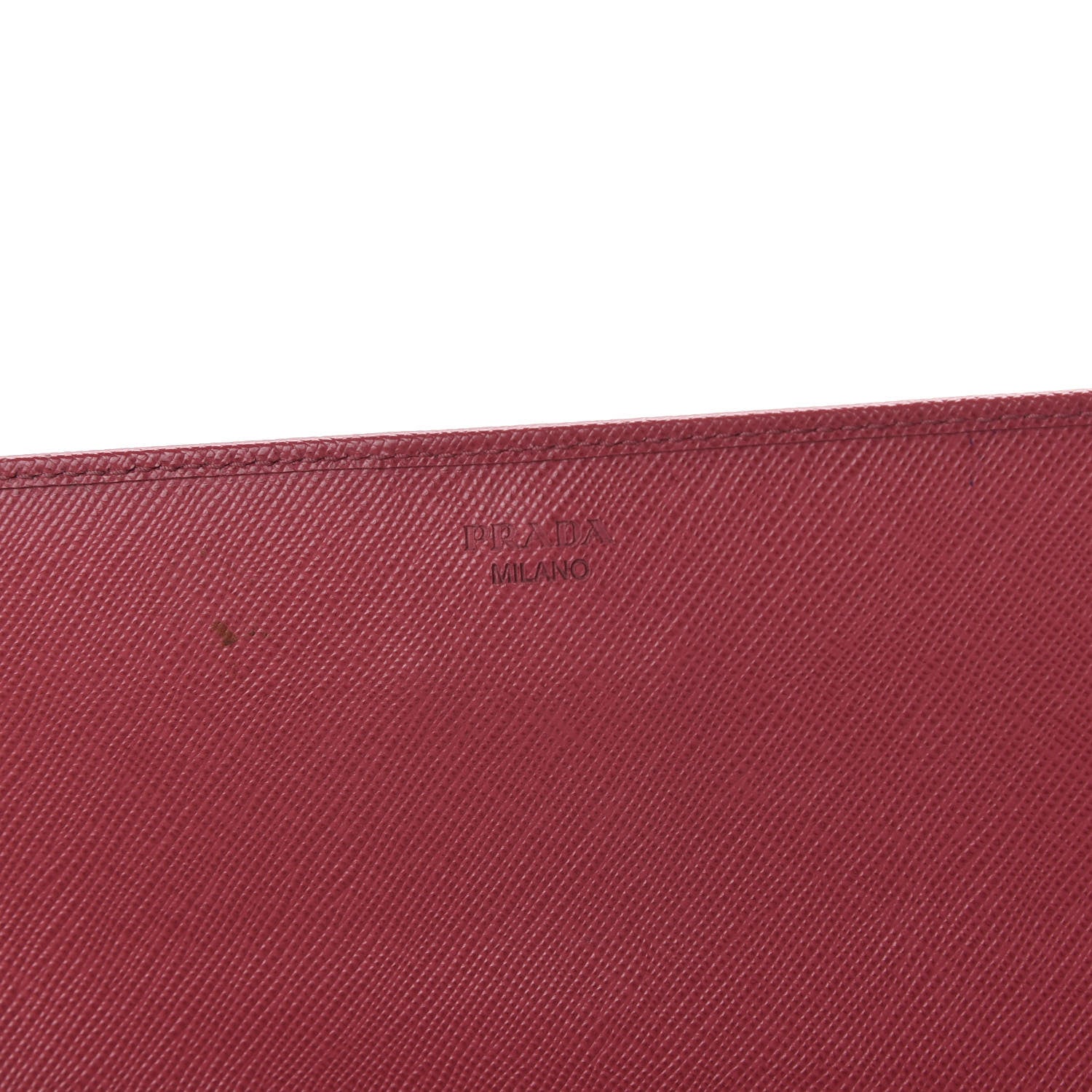 Prada Saffiano Metal Oro Chain Wallet Peonia 8 of 10