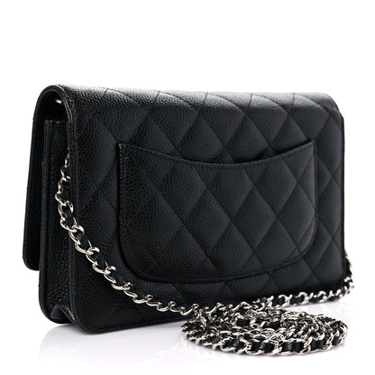 Chanel Caviar Quilted Wallet On Chain WOC Black 3 of 11
