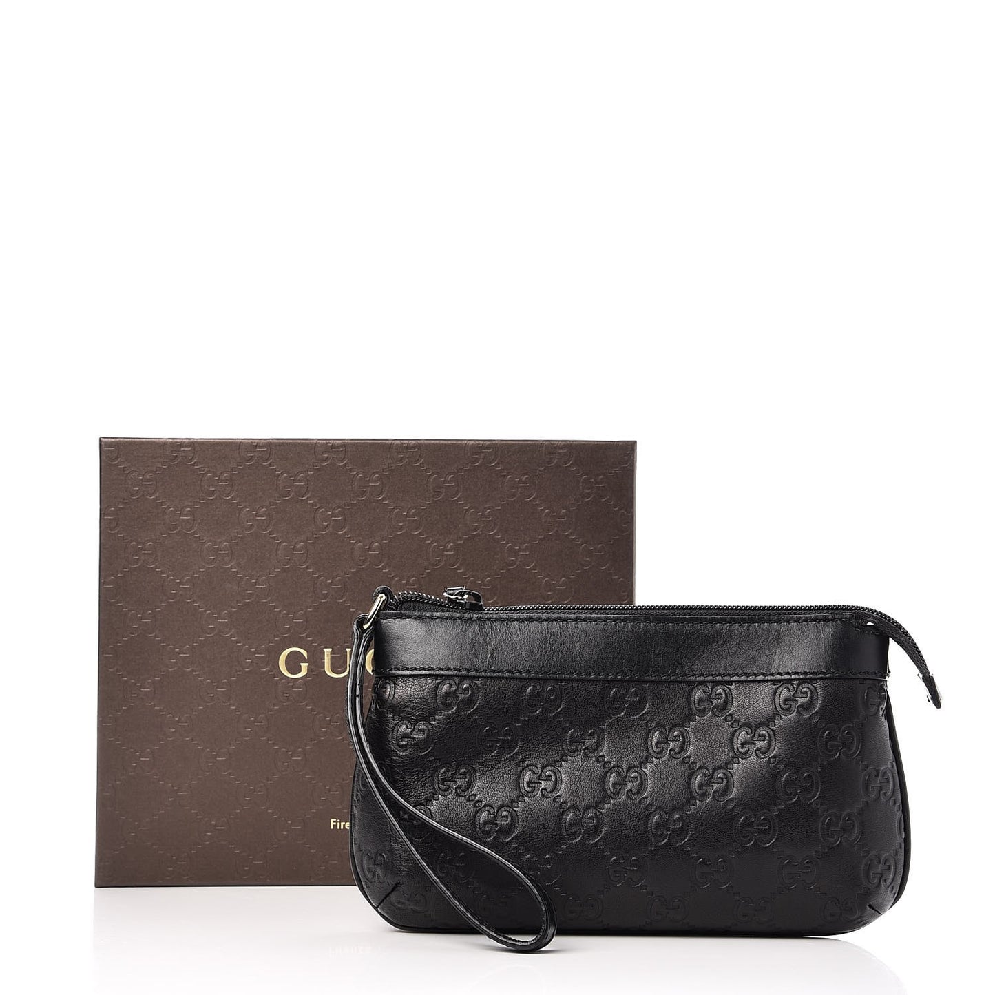 Guccissima Wristlet Black