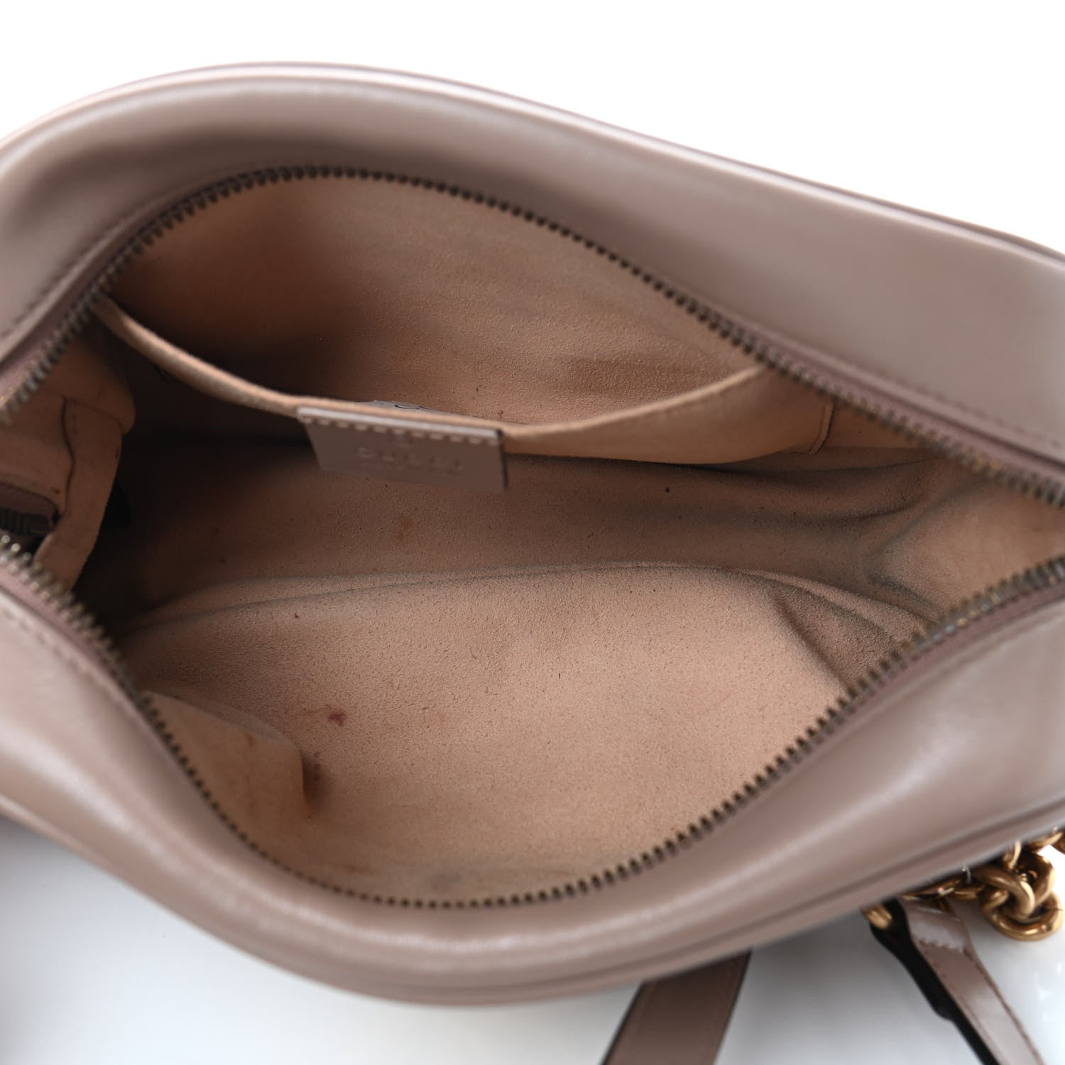 Gucci Calfskin Matelasse Small GG Marmont Chain Shoulder Bag Porcelain Rose 4 of 4