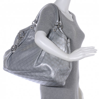 Gucci Guccissima Large Sukey Silver 2 of 7