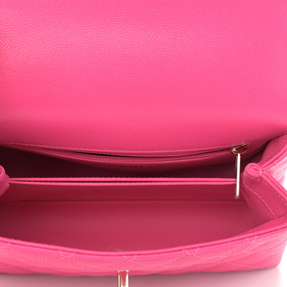 Chanel Caviar Quilted Mini Coco Handle Flap Rose 5 of 9