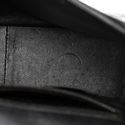 Balenciaga Shiny Goatksin Logo Embossed Monochrome M BB Round Shoulder Bag Black 15 of 15