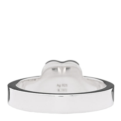 Gucci Sterling Silver Trademark Heart Ring 56 7.5 3 of 5