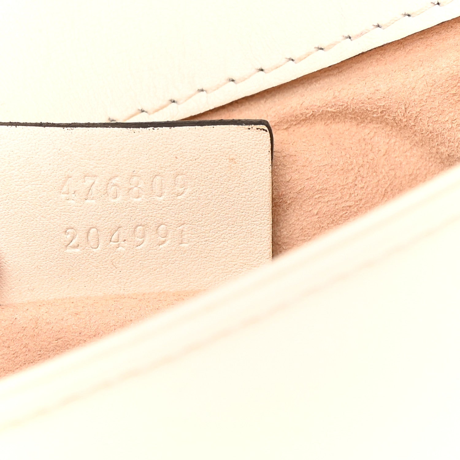 Gucci Calfskin Matelasse Pearly GG Marmont Chain Belt Bag Mystic White 7 of 19