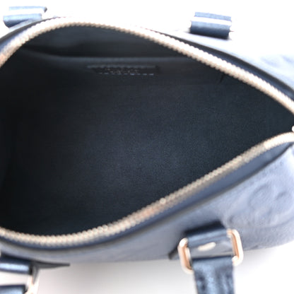 Louis Vuitton Metallic Empreinte Monogram Giant Speedy Bandouliere 20 Navy Nacre 5 of 10