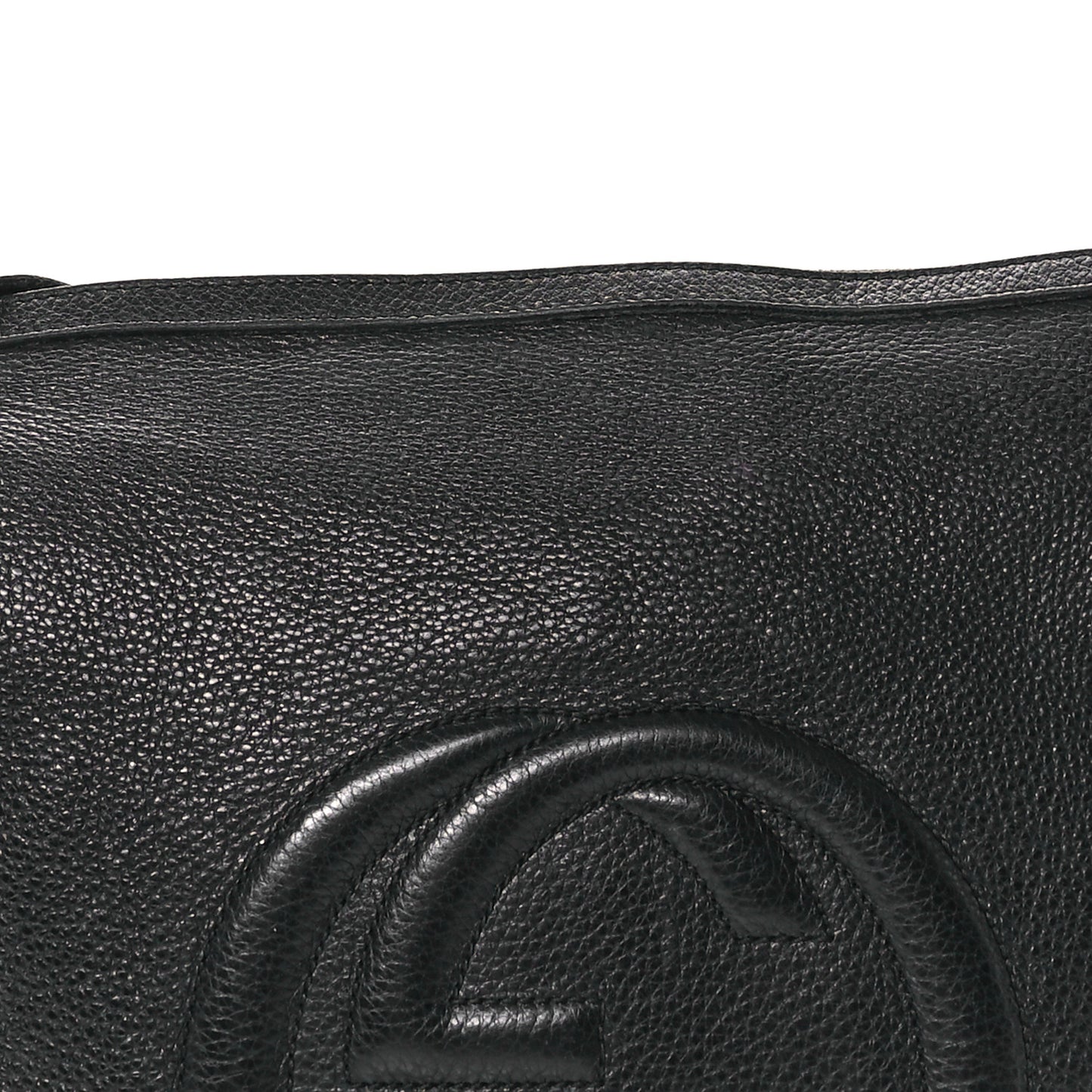 Pebbled Calfskin Medium Soho Hobo Black
