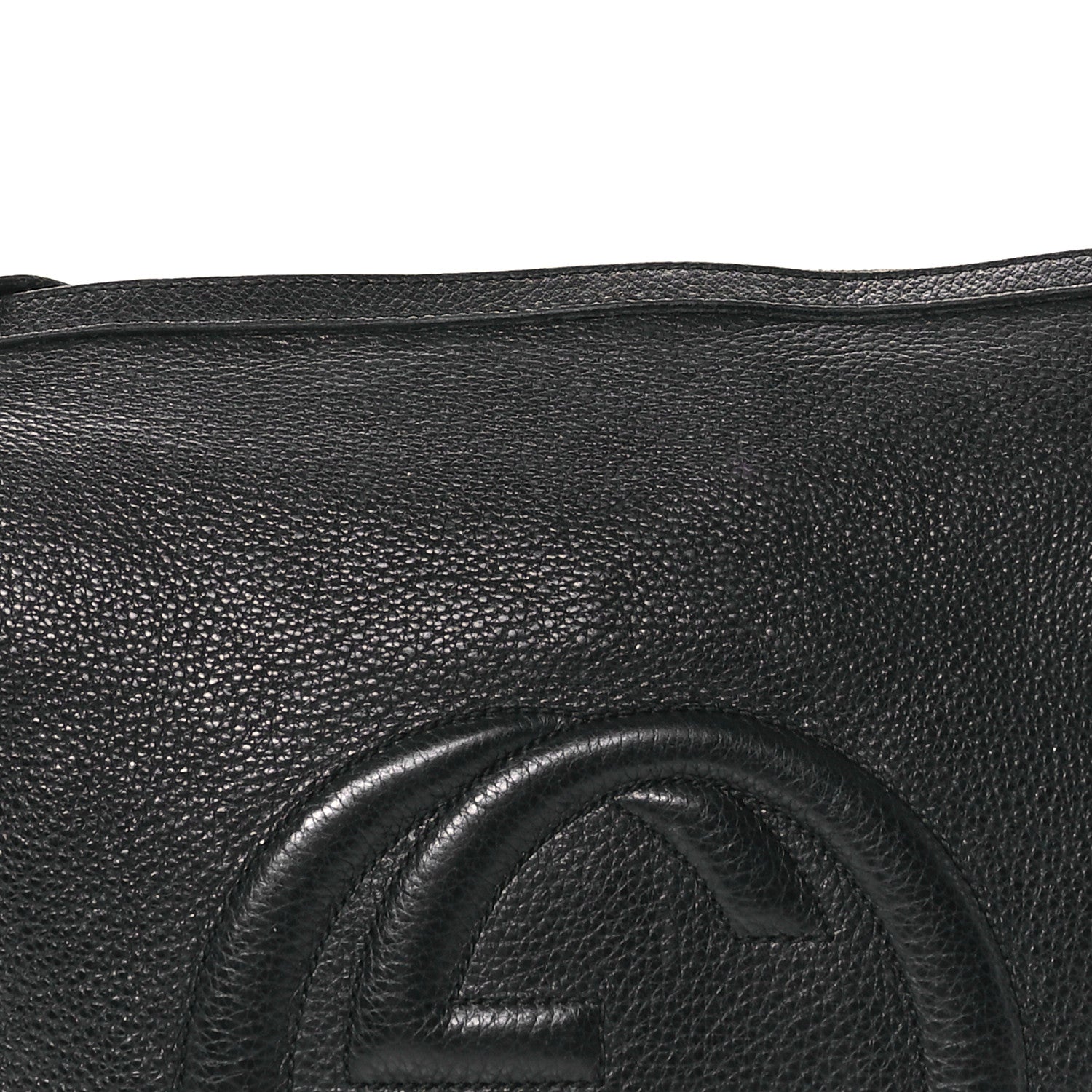 Gucci Pebbled Calfskin Medium Soho Hobo Black 8 of 16
