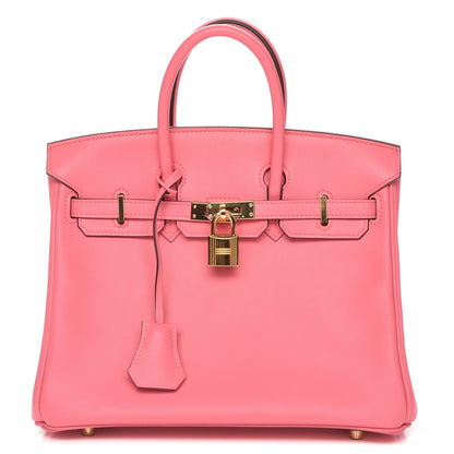 Hermes Swift Birkin 25 Rose Azalee 1 of 29