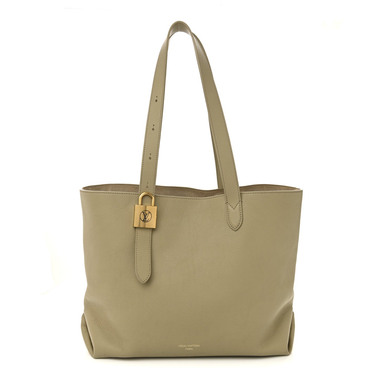Grained Calfskin Low Key Cabas MM Clay