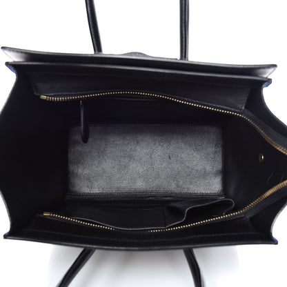 Celine Elephant Calfskin Suede Micro Tri-Color Luggage Sand 7 of 9