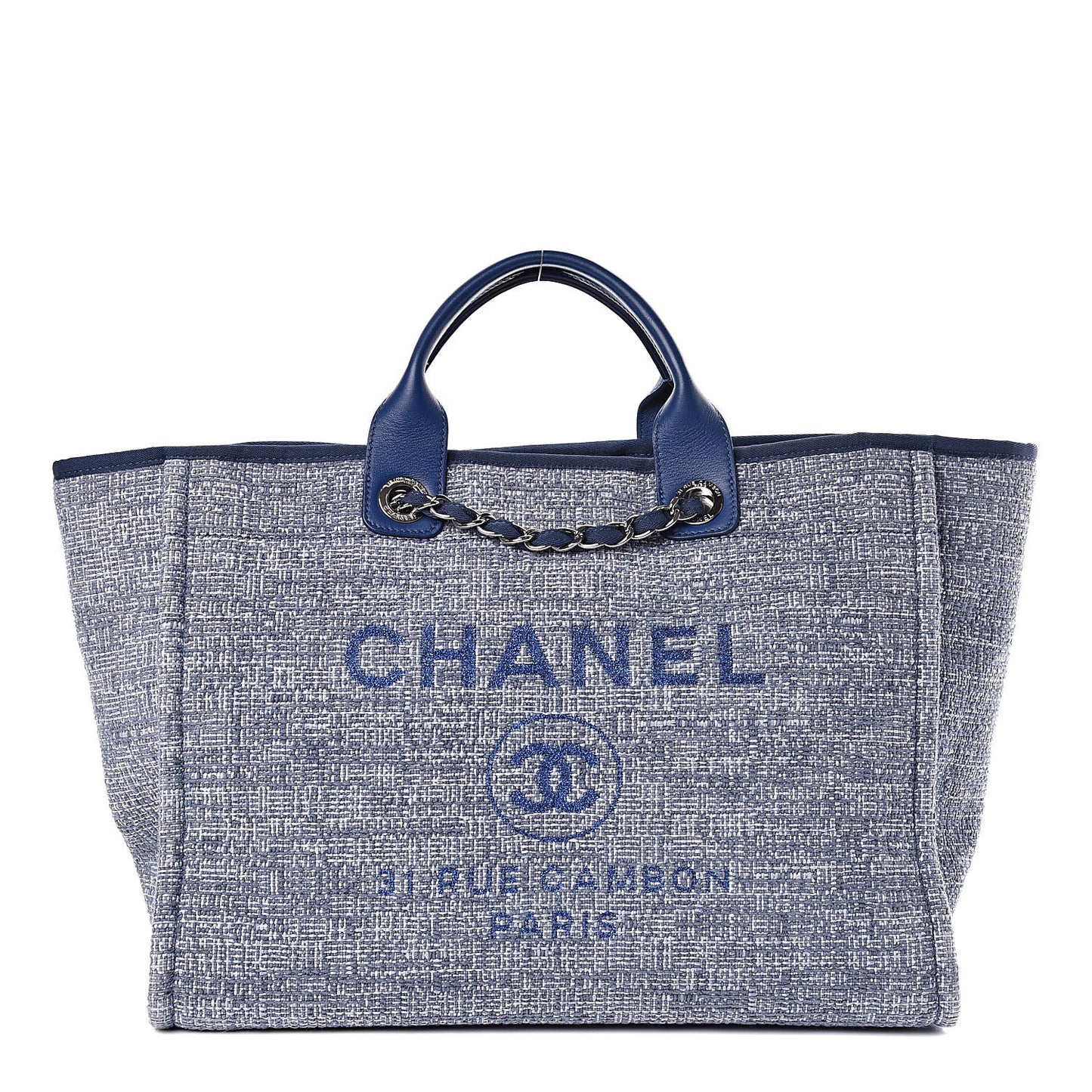 Canvas Large Deauville Tote Blue
