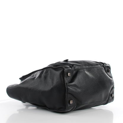 Celine Drummed Calfskin Mini Luggage Black 4 of 8