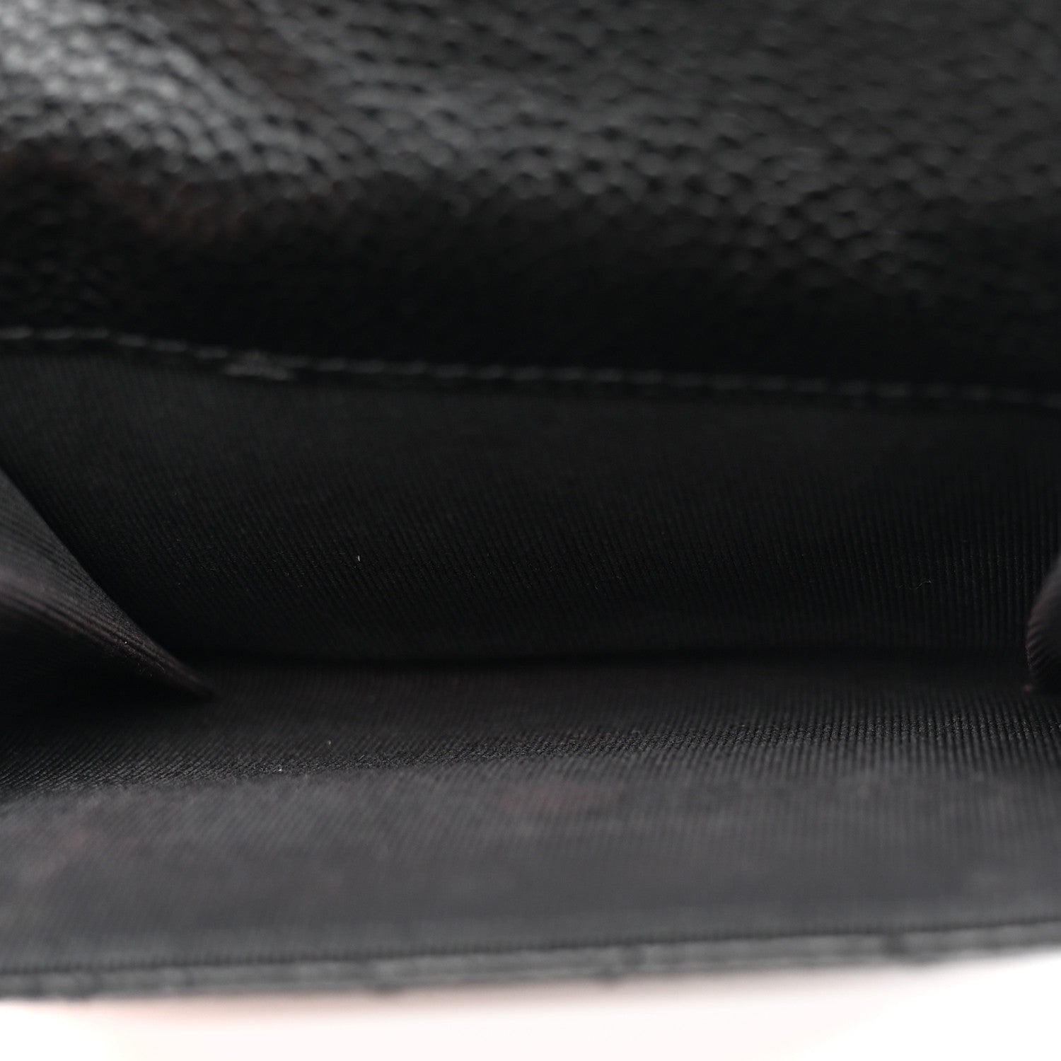 Chanel Caviar Quilted Compact French Flap Wallet Black 6 of 12